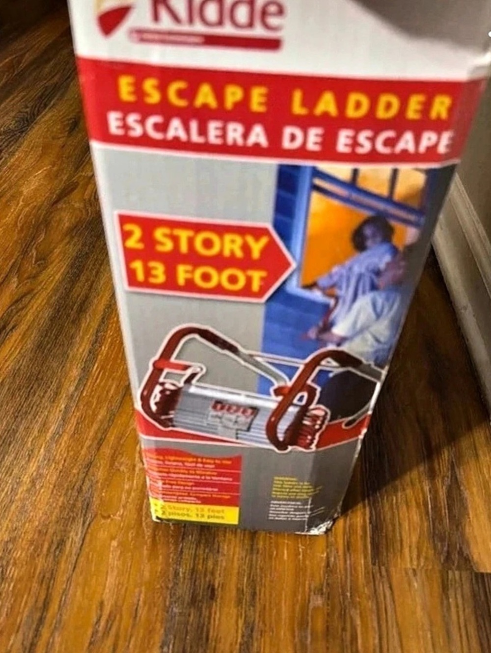Kidde 2-Story Escape Ladder 13-Foot KL-2S 13-Foot Red & Gray